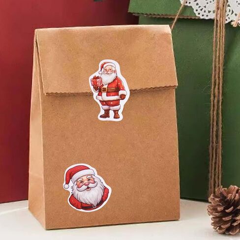 Roll Christmas Stickers - Holiday Party Decor, Envelopes, Magazines, Crafts, DIY Scrapbooks & Christmas Decor, 1inch 500PCS in Saudi Arabia