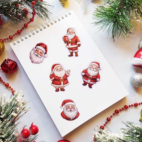 Roll Christmas Stickers - Holiday Party Decor, Envelopes, Magazines, Crafts, DIY Scrapbooks & Christmas Decor, 1inch 500PCS in Saudi Arabia