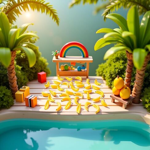 35Pcs Yellow Miniature Bananas 1/12 Scale Banana Models Miniature Fruit Fake Mini Fruits for Mini House Kitchen Fairy Garden Decor，Dollhouse Accessories，Dollhouse Décor in Saudi Arabia