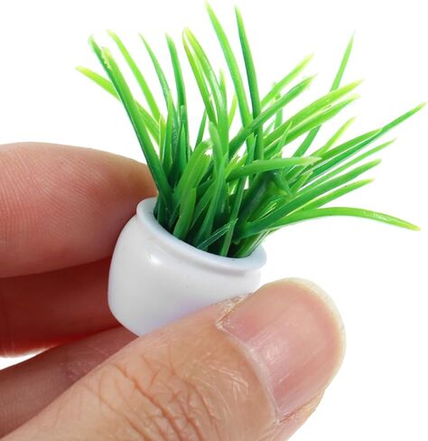 13 قطعة من نباتات بوعاء مصغرة من Angoily لإكسسوارات بيت الدمية نماذج بونساي للحديقة الصغيرة ديكورات خضراء مزيفة in Kuwait