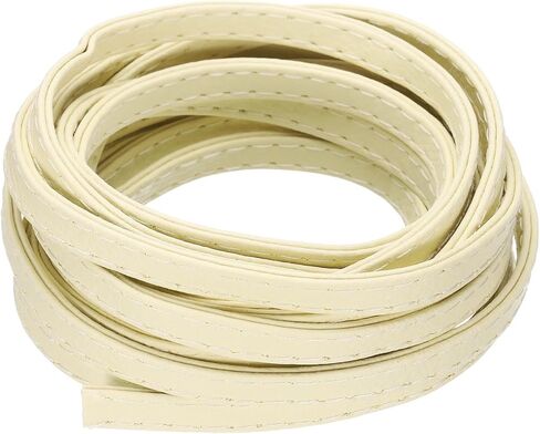 uxcell Flat Leather Strap, 0.3 Inch Wide 197 Inch Length Double Stitching Leather Cord Strips for Belts Bag Straps Craft Projects, Dark Blue in Saudi Arabia