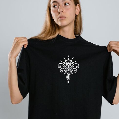 FINGERINSPIRE 12 قطعة استنسل نمط ماندالا مع فرشاة 7.9 × 7.9 بوصة 12 نمطًا من تصميم الأزهار استنسل استنسل زهور ماندالا استنسل بلاستيكي قابل لإعادة الاستخدام للرسم على الخشب والأرضيات والجدار والقماش in Kuwait