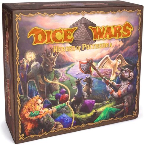 Wiz Dice - Dice Wars: Heroes of Polyhedra | PVP Skirmish Board Game for 2-4 Players | Roll Your Army & Generate a Random Map, & Battle | Ages 14 and Up in Kuwait