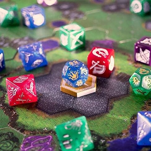 Wiz Dice - Dice Wars: Heroes of Polyhedra | PVP Skirmish Board Game for 2-4 Players | Roll Your Army & Generate a Random Map, & Battle | Ages 14 and Up in Kuwait