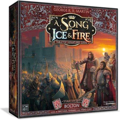 A Song of Ice & Fire Tabletop Miniatures Game Bolton Starter Set - Strategy Game for Ages 14+, 2+ Players, 45-60 Minute Playtime, Made by CMON in Saudi Arabia