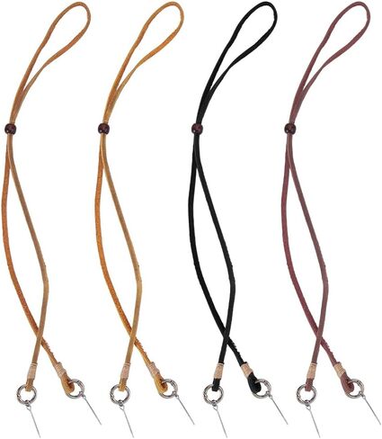 4Pcs Hat Chin Strap 4 Colors Removable Cap Chin Cord Western Hat Chins Strap with Cotter Pins for Men Women Sun and Outdoor Hats Cowboy Supplies in Saudi Arabia