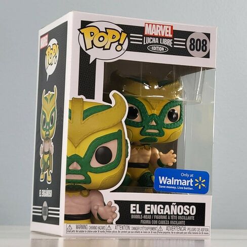 Lucha Libre Marvel Edition El Enganoso Pop! لعبة الفينيل بوبل هيد القابلة للتجميع - حصرية in Saudi Arabia