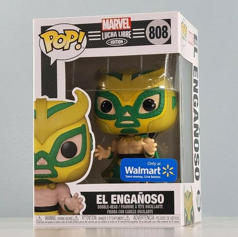 Lucha Libre Marvel Edition El Enganoso Pop! لعبة الفينيل بوبل هيد القابلة للتجميع - حصرية in Saudi Arabia