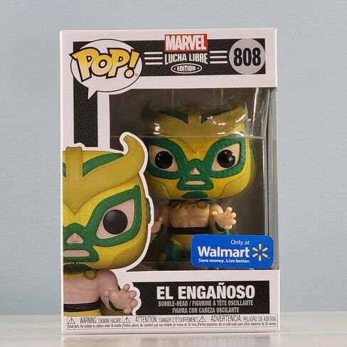 Lucha Libre Marvel Edition El Enganoso Pop! لعبة الفينيل بوبل هيد القابلة للتجميع - حصرية in Saudi Arabia
