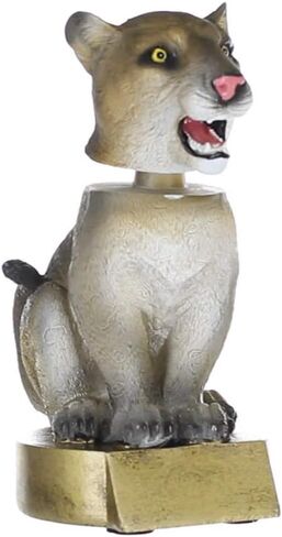 جوائز العقد من طراز Cougar Bobblehead Mascot Trophy - بطول 15.24 سم | جائزة كوغار محفورة - خصصها الآن in Kuwait