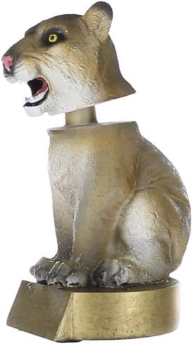 جوائز العقد من طراز Cougar Bobblehead Mascot Trophy - بطول 15.24 سم | جائزة كوغار محفورة - خصصها الآن in Kuwait