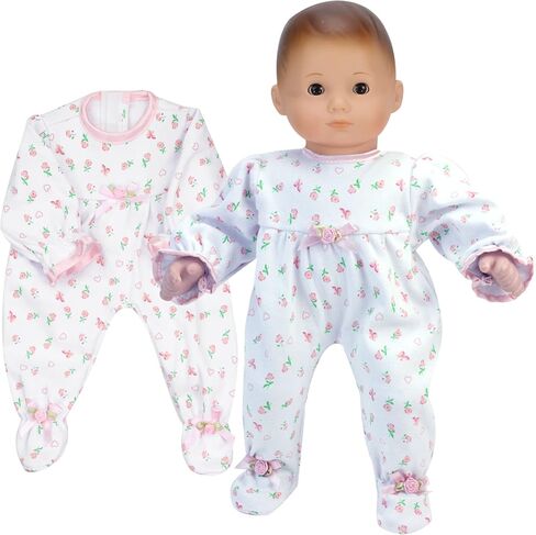 Sophia's - 15" Doll - Floral Print Sleeper - Light Pink in Kuwait
