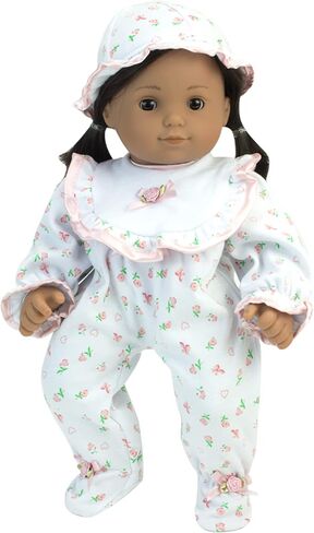Sophia's - 15" Doll - Floral Print Sleeper - Light Pink in Kuwait
