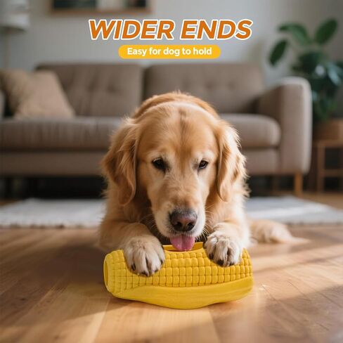 Interactive Dog Frozen Treat Toy, Dog Enrichment Toys for Large Dogs, Indestructible Dog Toys to Keep Them Busy, Corn Shape in Saudi Arabia