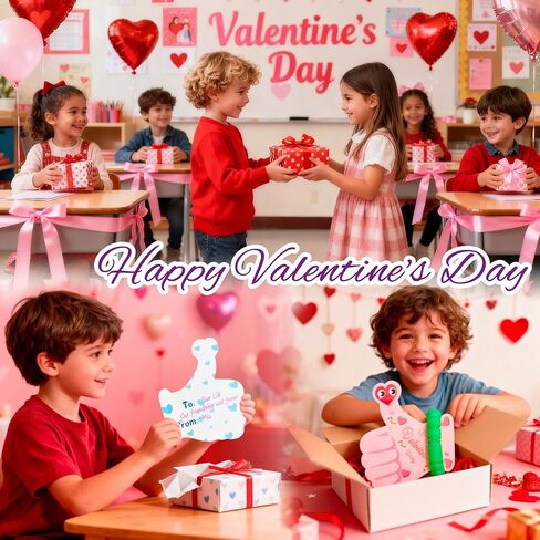 Preschool Valentines Day Gifts Cards for Toddlers，24 Packs Pop Tubes Fidget Toys Valentines Day Gifts for Kids School Classroom Party Favors Exchange in Saudi Arabia