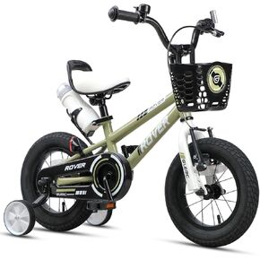 Glerc Rover Kids Bike, 12-18 Inch Boys Bike for 2-9 Years Old Children, Kids Bicycle with Water Bottle & Basket & Training Wheels, Multiple Colors in Kuwait