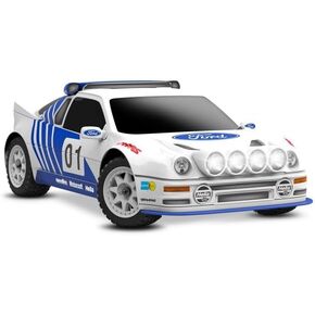 TRAXXAS MINI RALLY VXL 1:10 Scale RC Model Car Electric Blue Ford RS200 4x4 Brushless RTR with 2S LiPo/Charger in Saudi Arabia