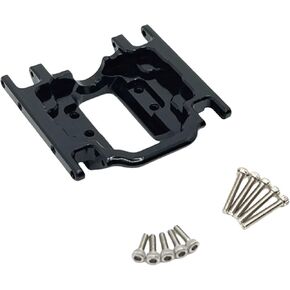 Gearbox Base Aluminum Easy Installation Parts Upgrade Skid Plate for Fcx24M D90 1/24 RC Car, Black in Kuwait