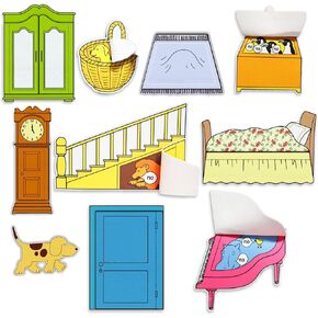 حيث شعرت بقعة 10 قطعة قصص مجلس قطع مجموعة قصة FeltsKindergarten رواية القصص ورأى اللعب قصص مجلس الفانيلا لمرحلة ما قبل المدرسة in Kuwait