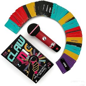 Mic Karaoke Party Game - Hilarious Singing Challenge for Families & Friends with 250 Song Lyrics - Perfect for Game Nights & Birthday Parties 8 Years Old (2-10 Players) in Kuwait