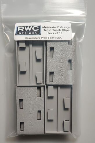 Train Track Clips for Menards Tubular O Gauge Model Railroad Train Track, Pack of 12 (Black) in Saudi Arabia