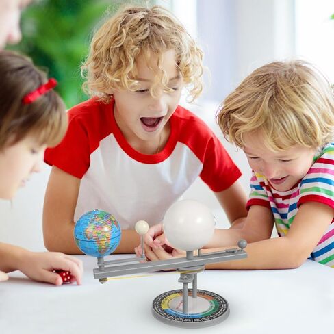 IMIKEYA Sun Earth Moon Model: Astronomical Science Instruments Three-Sphere Eclipse Simulator Educational Enhances Understanding of Celestial Movements 8. 26inch DIY Orbital in Saudi Arabia