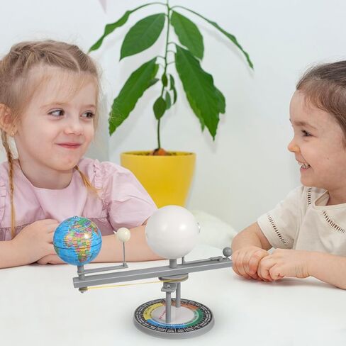 IMIKEYA Sun Earth Moon Model: Astronomical Science Instruments Three-Sphere Eclipse Simulator Educational Enhances Understanding of Celestial Movements 8. 26inch DIY Orbital in Saudi Arabia