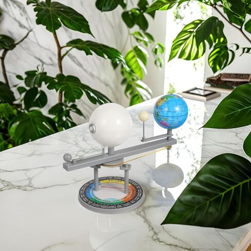 IMIKEYA Sun Earth Moon Model: Astronomical Science Instruments Three-Sphere Eclipse Simulator Educational Enhances Understanding of Celestial Movements 8. 26inch DIY Orbital in Saudi Arabia