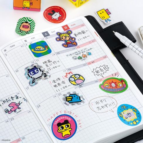 Hobonichi Techo Accessories – Tamagotchi: Flake Stickers (Set of 3 Boxes) in Saudi Arabia