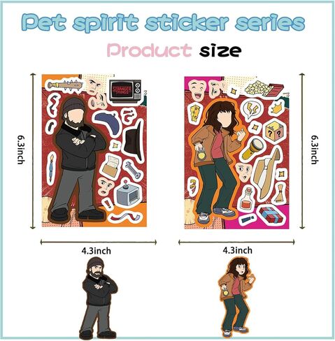 24Pcs Stranger TV Stickers, Movie Theme Charaters DIY Sticker for Activities Gifts, Crafts Goodie, Party Favors, Classroom Teacher Reward (8 Styles) in Kuwait