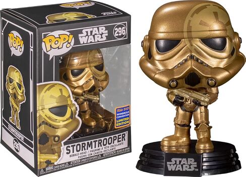 2021 Funko POP! WonCon Exclusive Star Wars #296 - Golden Stormtrooper w/Acrylic case in Saudi Arabia