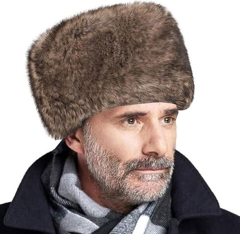 الرجال Ushanka الروسية فو الفراء الصياد قبعة الشتاء الطيار إيرفلاب قبعة الدافئة جندي الصيد قبعة تزلج الثلوج قبعة قبعات للآباء in Saudi Arabia