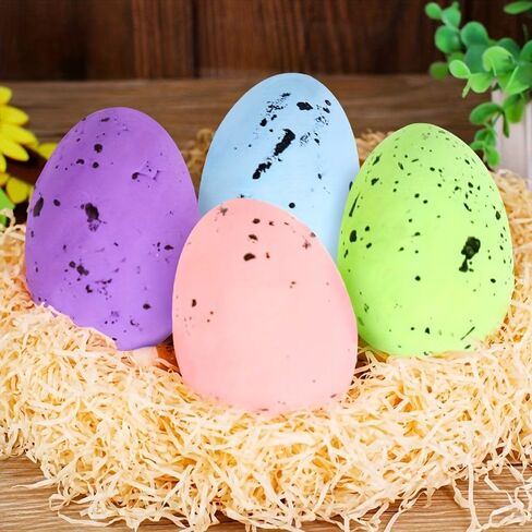 35pcs Speckled Easter Eggs, Assorted Pastel Colors Plastic Eggs for Easter Basket Stuffers, Egg Hunt, Spring Party & Home Decorations (Boxed, Random Mix) in Saudi Arabia