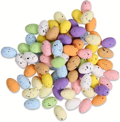 35pcs Speckled Easter Eggs, Assorted Pastel Colors Plastic Eggs for Easter Basket Stuffers, Egg Hunt, Spring Party & Home Decorations (Boxed, Random Mix) in Saudi Arabia