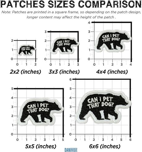Can I Pet That Dog Patch Funny Black Bear Dawg Patch Funny Meme Viral Video Embroidered Patches for Caps, Bags, Backpacks, Hat, Jackets, Uniform DIY Gifts for Her Him 3 Inches in Saudi Arabia