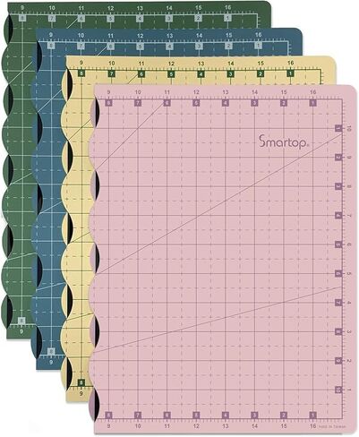 18"x12" Self Healing 3 Layer Folding Cutting Mat, Non-slip Non-reflective, Great for Crafts, Quilting, Sewing, Scrapbooking Molandi Blue (Molandi Blue) in Saudi Arabia