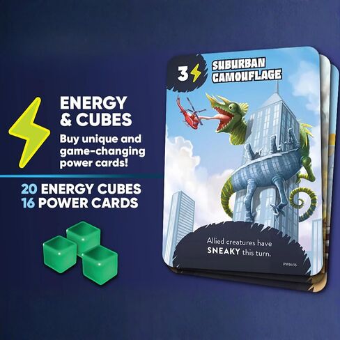 Mindbug: King of Tokyo Card Game - Epic Crossover Battle of Kaijus & Monsters, Strategic Duel Game with Dice, Energy Cubes & Creature Cards for Kids & Adults, Ages 8+, 2 Players, 15 Minute Playtime in Saudi Arabia