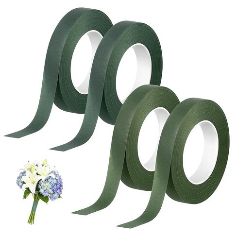 Green Floral Tape, 4 Rolls 1/2 Inch Wide Floral Tape for Fresh Flowers Flower Bouquet Accessories for Bouquets Stem Wrapping Florals Arranging Craft Projects Corsages Wedding Bouquet (30 Yard) in Saudi Arabia