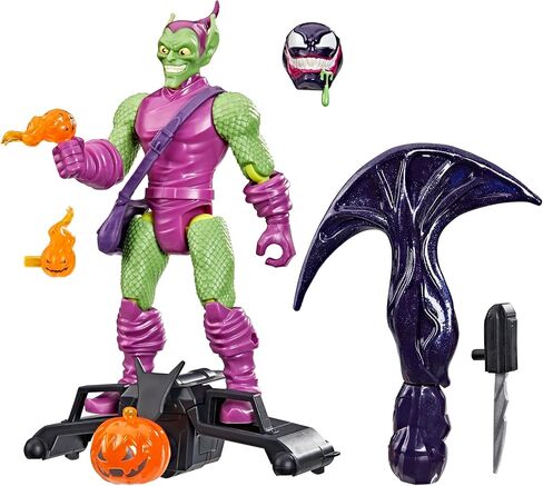 Spider-Man MixMashers Marvel Green Goblin Custom Mix-and-Match Deluxe Action Figure & Accessories, 5-Inch-Scale (12 cm) Super Hero Toys, Ages 4+ in Saudi Arabia