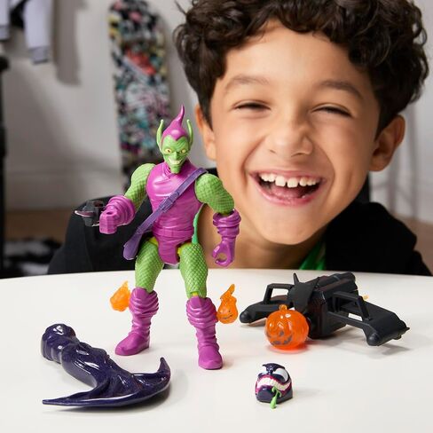 Spider-Man MixMashers Marvel Green Goblin Custom Mix-and-Match Deluxe Action Figure & Accessories, 5-Inch-Scale (12 cm) Super Hero Toys, Ages 4+ in Saudi Arabia