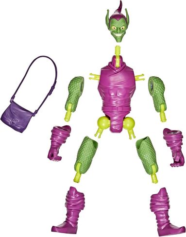 Spider-Man MixMashers Marvel Green Goblin Custom Mix-and-Match Deluxe Action Figure & Accessories, 5-Inch-Scale (12 cm) Super Hero Toys, Ages 4+ in Saudi Arabia