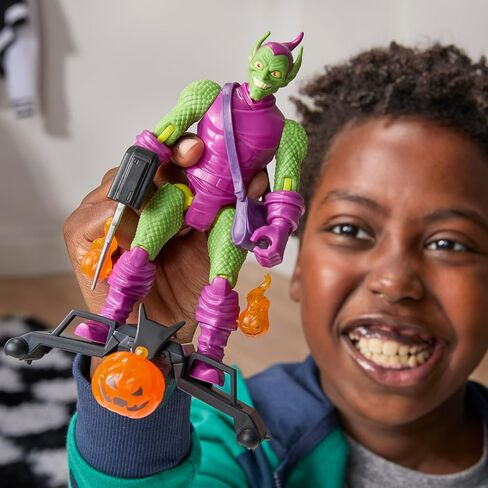 Spider-Man MixMashers Marvel Green Goblin Custom Mix-and-Match Deluxe Action Figure & Accessories, 5-Inch-Scale (12 cm) Super Hero Toys, Ages 4+ in Saudi Arabia