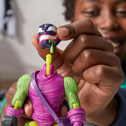 Spider-Man MixMashers Marvel Green Goblin Custom Mix-and-Match Deluxe Action Figure & Accessories, 5-Inch-Scale (12 cm) Super Hero Toys, Ages 4+ in Saudi Arabia