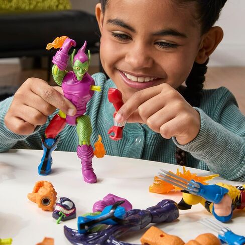 Spider-Man MixMashers Marvel Green Goblin Custom Mix-and-Match Deluxe Action Figure & Accessories, 5-Inch-Scale (12 cm) Super Hero Toys, Ages 4+ in Saudi Arabia