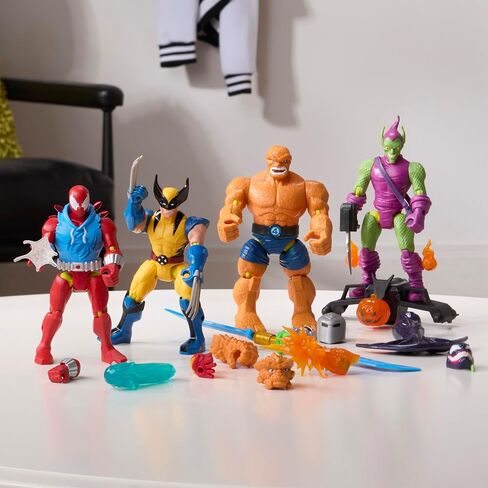 Spider-Man MixMashers Marvel Green Goblin Custom Mix-and-Match Deluxe Action Figure & Accessories, 5-Inch-Scale (12 cm) Super Hero Toys, Ages 4+ in Saudi Arabia