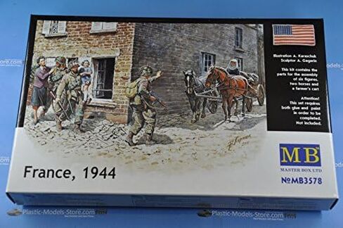 FRANCE 1944 US PARATROOPERS & CIVILIANS WWII 1/35 MASTER BOX 3578 in Saudi Arabia
