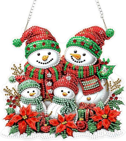 TOSTOG Hanging Diamond Art Kits for Adults, Diamond Paintings for Adults Window Pendants, Birds Diamond Art Kits Window Pendants, 5D Diamond Paintings Hanging Pendant Kit Gem Painting Wall Decor Gift in Saudi Arabia