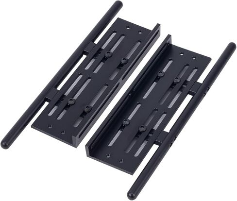 Aluminum Rock Side Sliders Plate Adjustable for 1/8 1/10 RC Crawler Car SCX10 II 90046 Wrangler TRX4 YiKong CC01 TF2 Gen8 Parts (Black) in Saudi Arabia