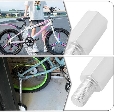 2pcs 3/8" Bicycle Stabiliser Extension Bolt Axle Extenders Suitable Formost Kids Bikes Training Wheels from 12" - 20" Wheel in Saudi Arabia