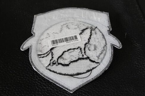 Wolfpack Patch Wolf Howling Moon Silhouette - 4x3.6 inch. Embroidered Iron on Patch (P6139) in Kuwait